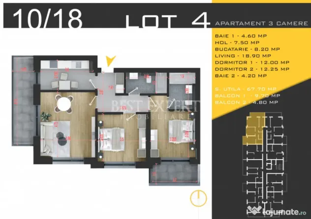 3 Camere Ideal Familie Calitate si Confort/Credit Ipotecar 1