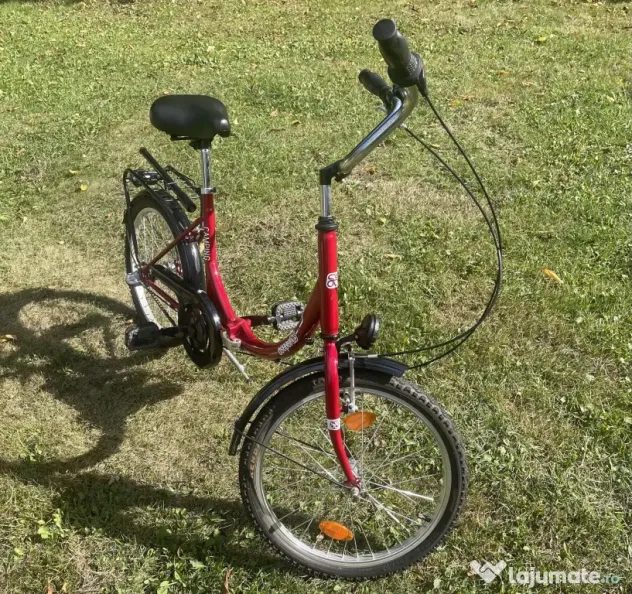 Vând bicicletă nouă pliabilă Csepel Camping roșie