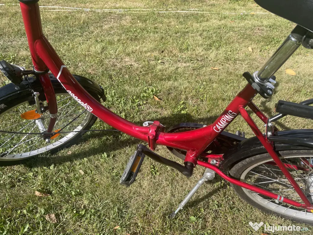 Vând bicicletă nouă pliabilă Csepel Camping roșie