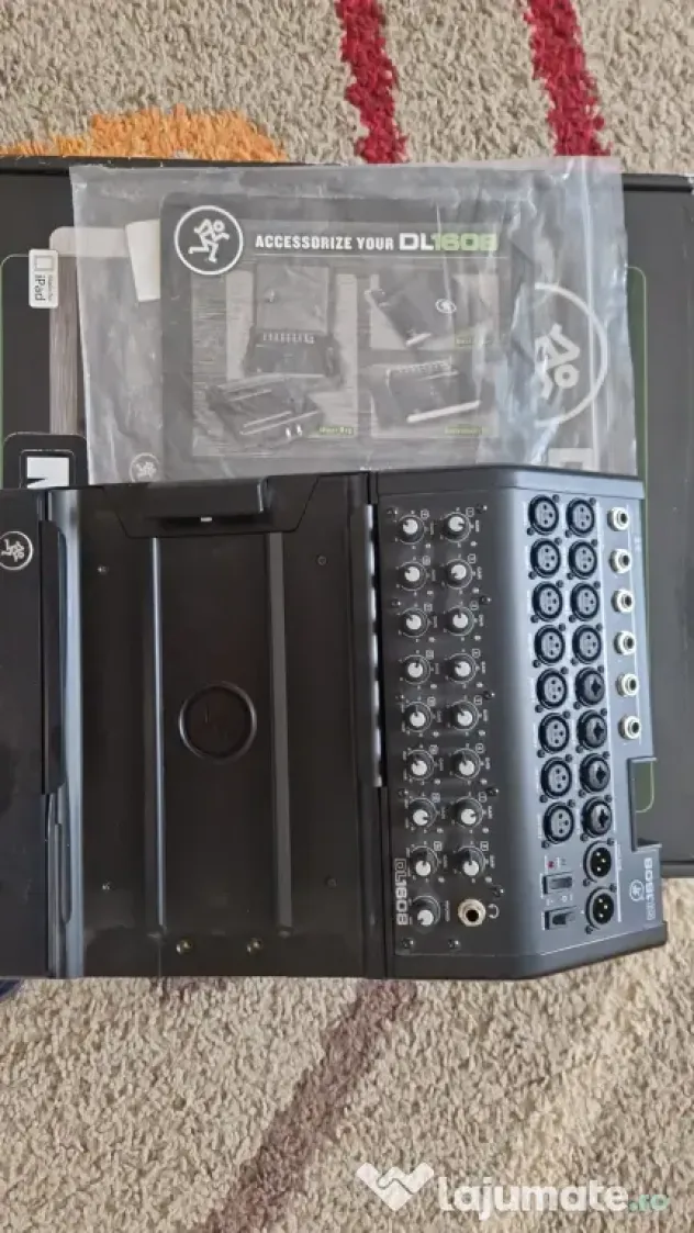 Vând Mixer Digital Mackie DL1608 – impecabil + 2 iPad-uri + Router Apple