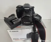 Canon EOS 1100D DSLR – stare foarte bună, aproape ca nou 