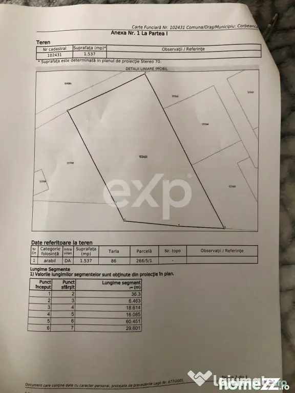 Teren Intravilan Constructii Padurile Regale Corbeanca