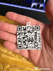 Brelocuri personalizate cu logo firmă QR etc 