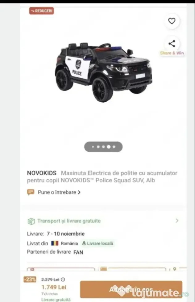 Mașinuță electrică copii