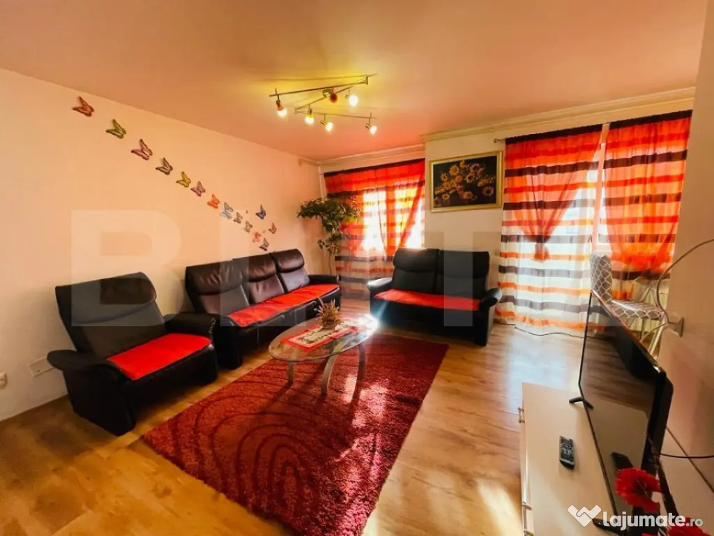Apartament 3 camere, 64mp, parcare, etaj 1, zona Teilor