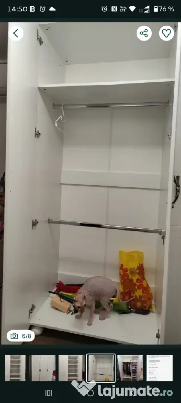 Dulap nou cu 3 usi și multe polite