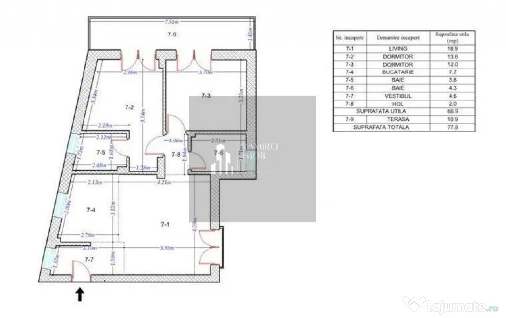 Apartament 3 camere Soseaua Giurgiului / Drumul Gazarului