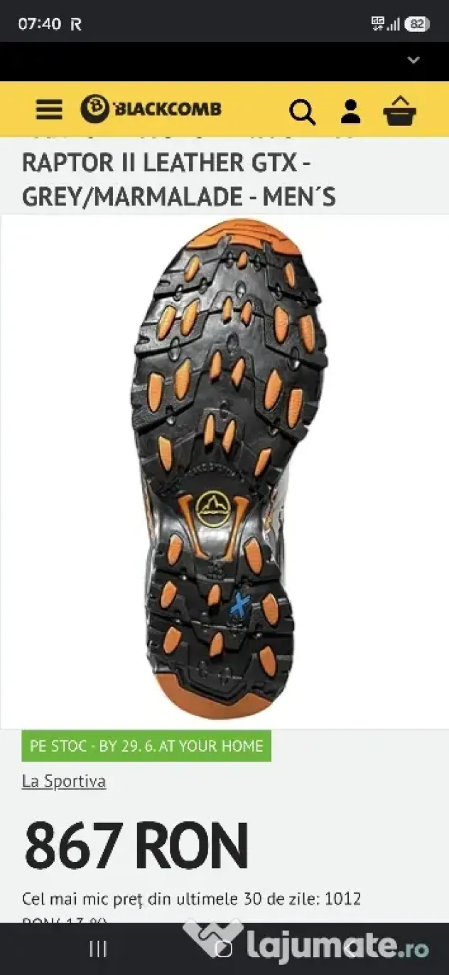 Pantofi treking La Sportiva Ultra Raptor II Leather GTX