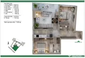 3 camere în proiect boutique, 71 mp utili, Sector 3, comision 0% 