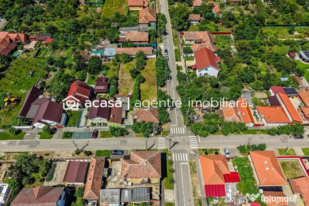 Casă cu teren 1018 mp și 2 fronturi stradale- Bujac
