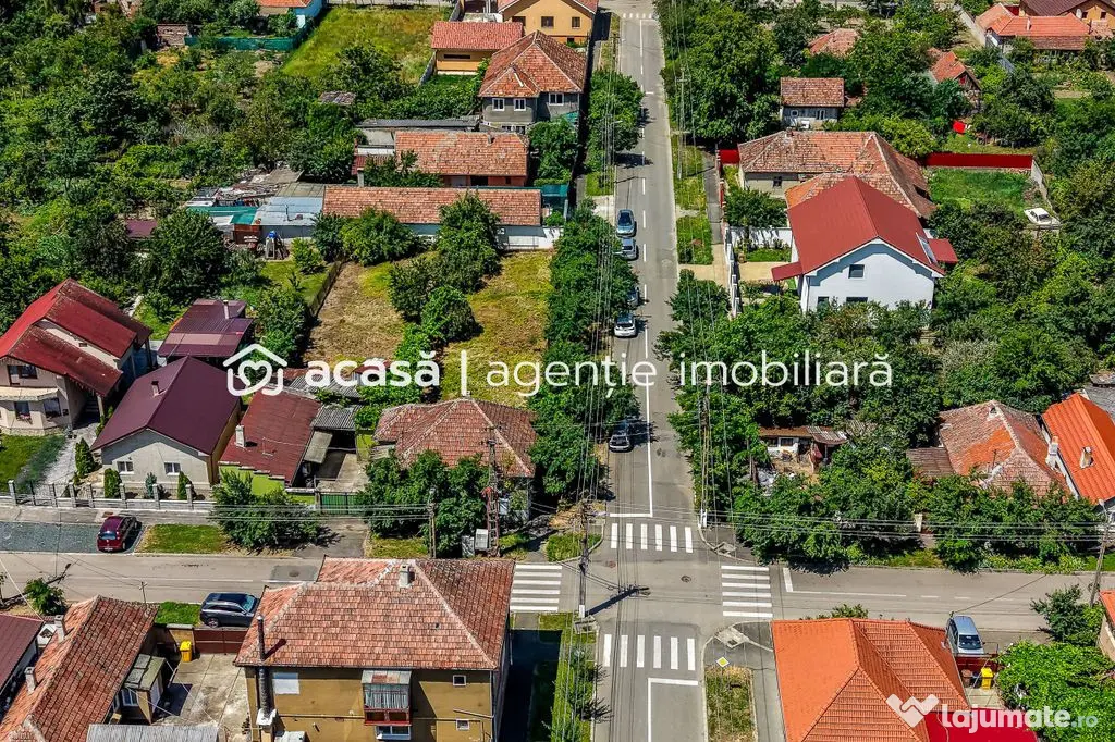 Casă cu teren 1018 mp și 2 fronturi stradale- Bujac