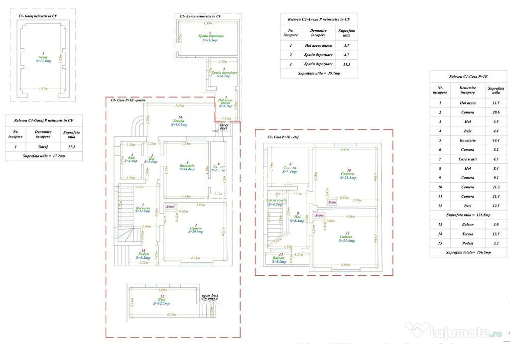 Casa spatioasa de 156mp cu 4 camere, teren de 237mp in Bu...