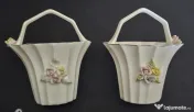 2 obiecte portelan fin, handmade 