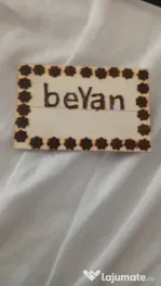Brelocuri din Lemn Pirogravate Manual - Personalizate