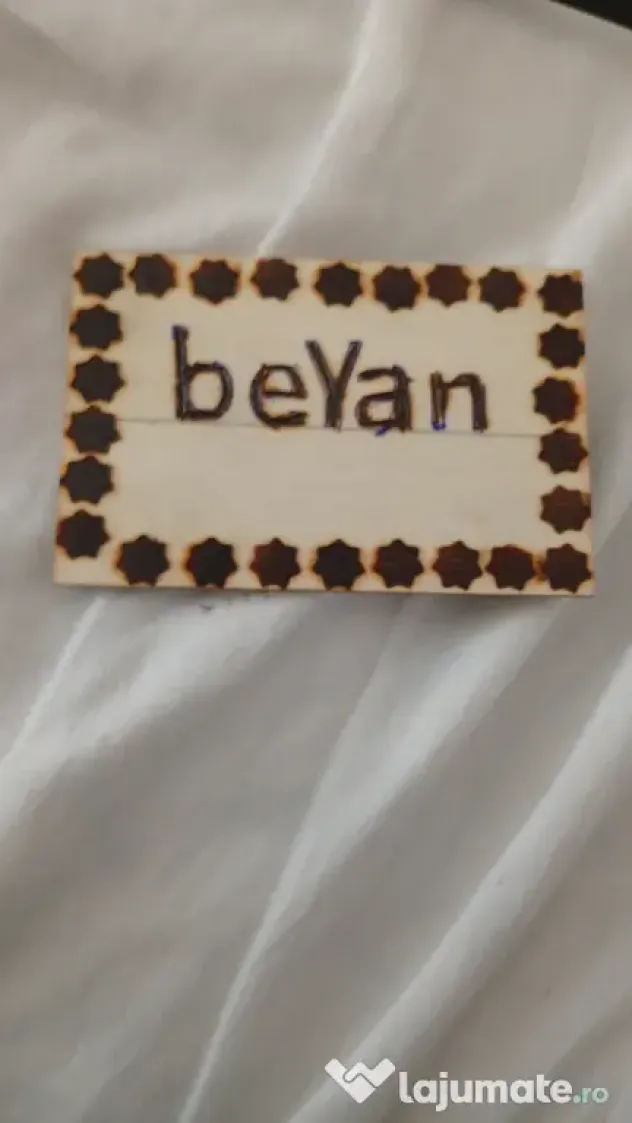 Brelocuri din Lemn Pirogravate Manual - Personalizate