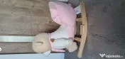 Balansoar ursulet  din plus cu spatar si sunete Moni Happy Bear 