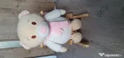 Balansoar ursulet  din plus cu spatar si sunete Moni Happy Bear 