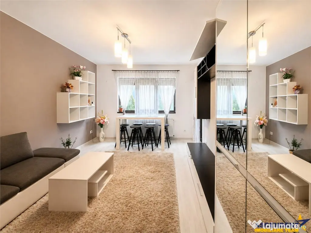 Apartament mobilat, utilat, curte si gradina privata, Ghimba