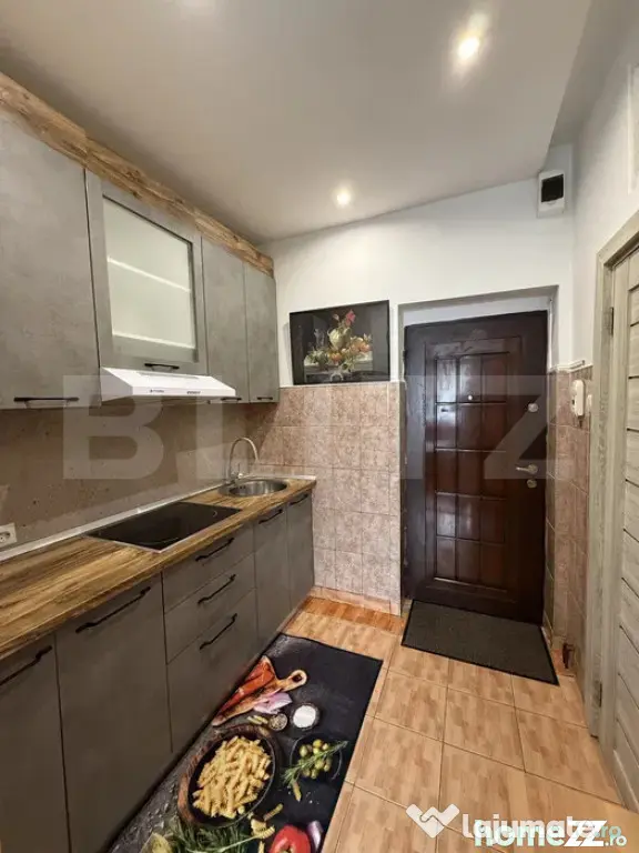 Garsonieră luminoasă, 20 mp, baie renovată, etaj intermed