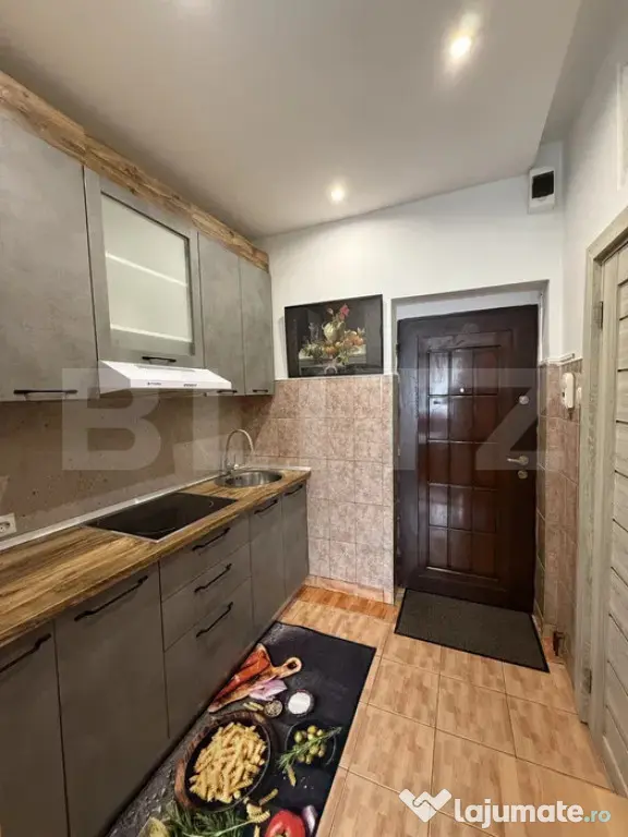 Garsonieră luminoasă, 20 mp, baie renovată, etaj intermed
