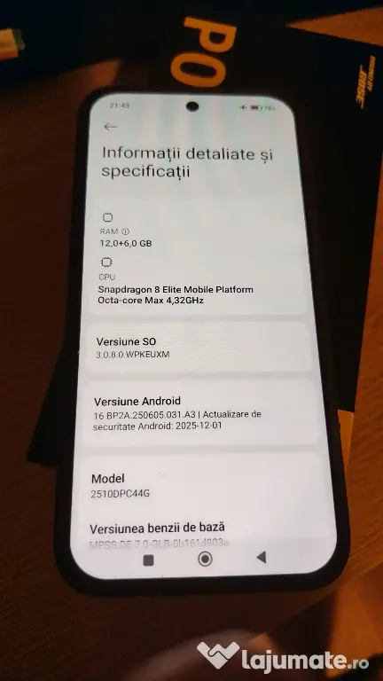 Telefon Xiaomi Poco F8 PRO