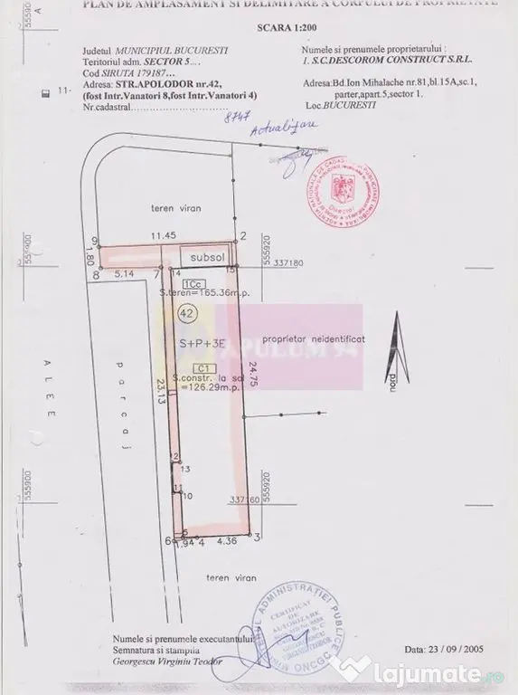 Clădire individuală S+P+3E, zona Parlament | Închiriat...