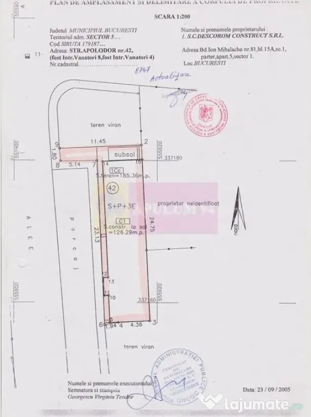 Clădire individuală S+P+3E, zona Parlament | Închiriat...