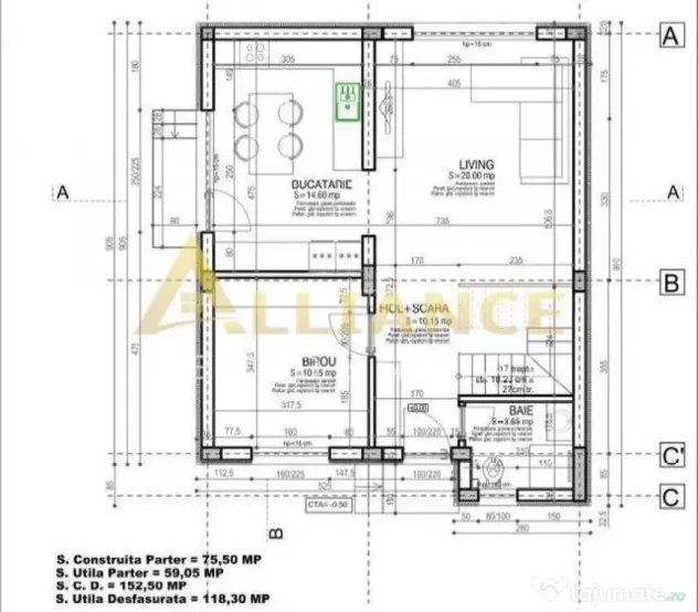 Casa individuala P 1E ~ 5 camere 3 bai ~ teren 227mp ~ Popes