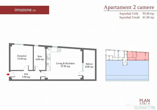 2 camere 60 mp, decomandat, etaj 4, Margelelor, zona de c... - Bucuresti (Bucuresti-Ilfov)