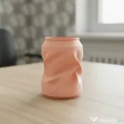 Suport Pixuri Design Cutie Deformată Imprimat 3D - Organizator Birou Modern 