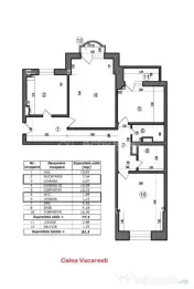 3 camere decomandat - 81 mp - Tineretului - Calea Vacaresti 