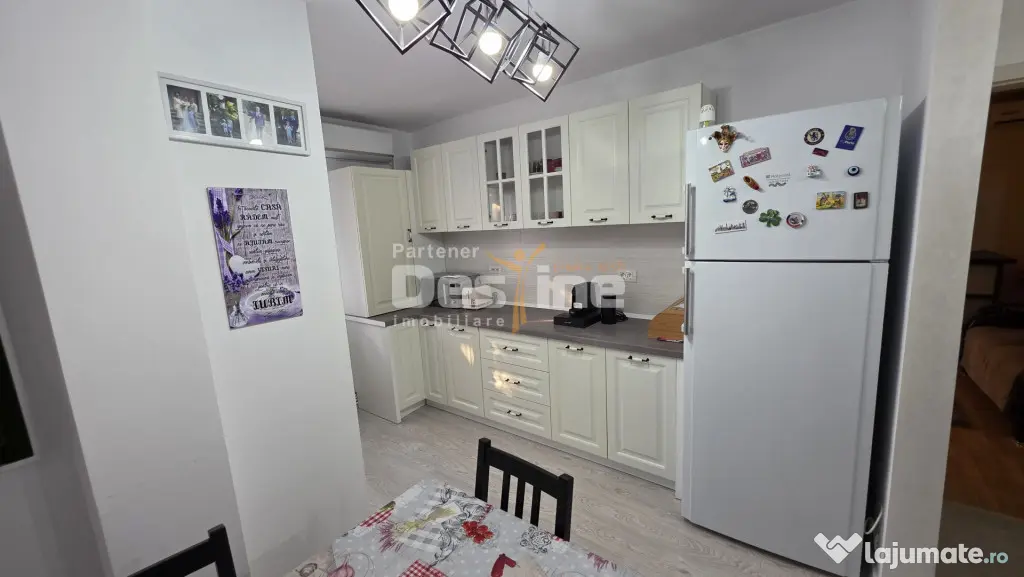 Apartament decomandat 3 camere, 76 mp, mobilat, centrala, AC