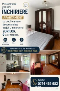 închiriez apartament cu două camere decomandate in CLUJ-NAPOCA 