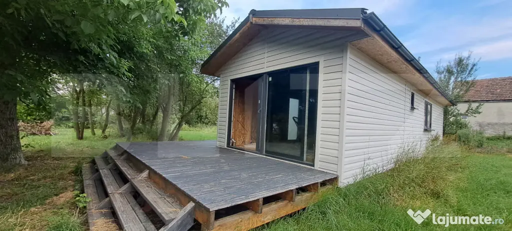 Teren 1300mp cu tiny house modernă în Satul Grid — Țara