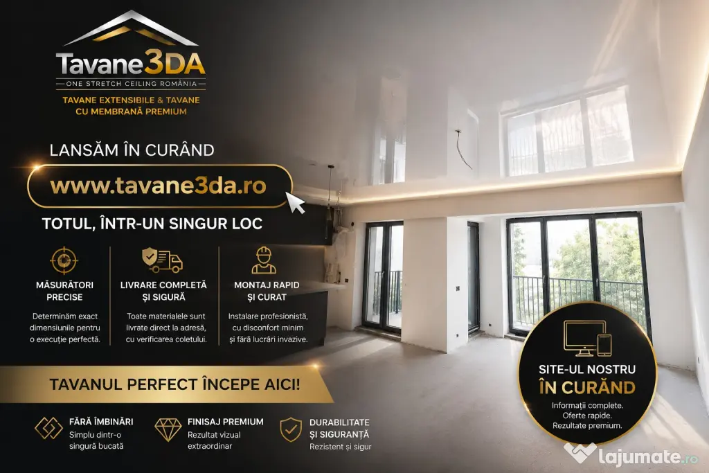 Tavane3da.ro Tavane Complete -Stretch Ceiling România din membrană (extensibile)