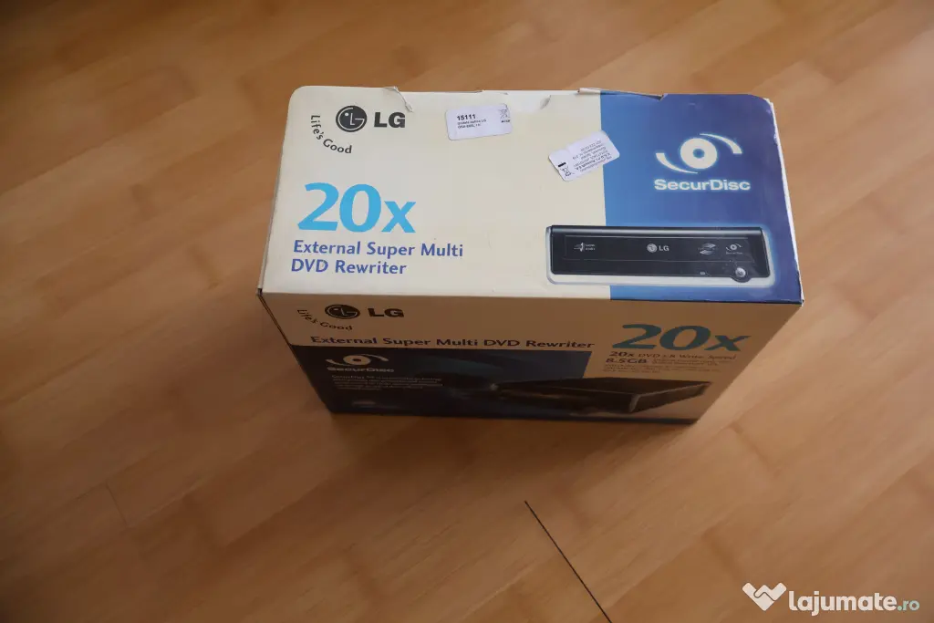 DVD/CD Writer extern LG GSA-E60L (Super Multi, 20x) - set complet