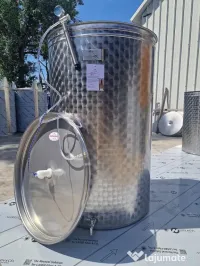 300 de litri Butoi Inox Alimentar Capac flotant pneumatic Vas/Vinificatie 