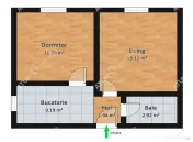Apartament 2 camere pivnita proprie situat in localitatea Ci