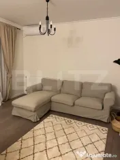 Apartament 3 camere central, 2 băi, complet mobilat și uti