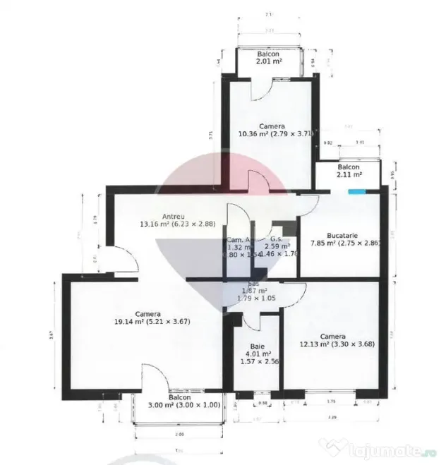 Apartament cu 3 camere de vânzare în zona Aurel Vlaicu