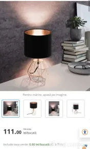 Lampă decorativa de masă. 