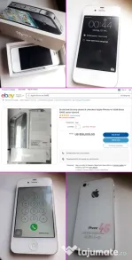 Telefon Rar De Colectie iPhone 4s alb si cutie originala
