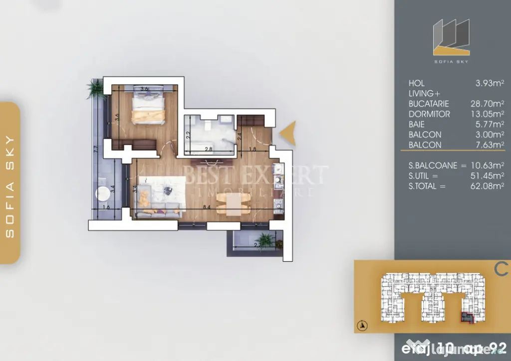 2 Camere Ideal Investitie -Finalizat -Disponibilitate Imedia
