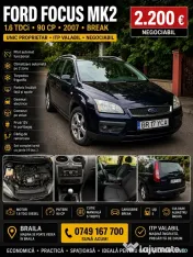 Ford Focus Break 1.6 TDCi 90 CP, 2007 – Unic proprietar, ITP valabil