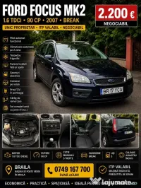 Ford Focus Break 1.6 TDCi 90 CP, 2007 – Unic proprietar, ITP valabil 