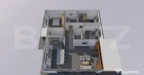 Casa 4 camere, 111 mp, 440 mp teren, zona Micro 16