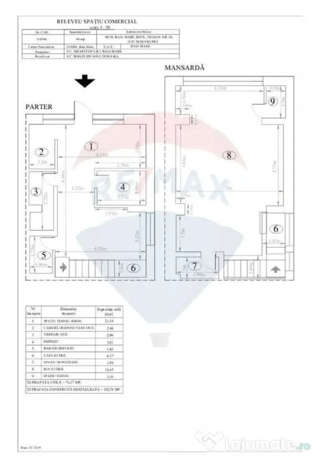 DE INCHIRIAT- Spatiu comercial de 100mp de inchiriat - b-...