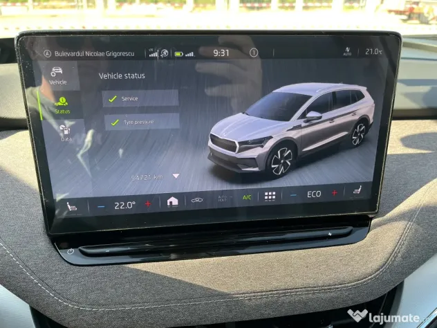 Vand Škoda Enyaq iV 80 Advanced | Garanție iunie 2027 | Unic proprietar RO