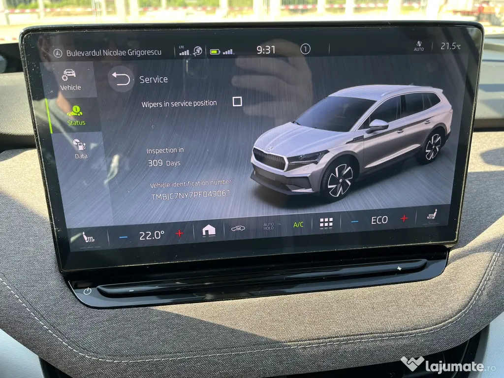 Vand Škoda Enyaq iV 80 Advanced | Garanție iunie 2027 | Unic proprietar RO