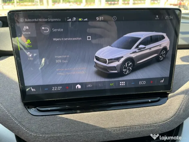 Vand Škoda Enyaq iV 80 Advanced | Garanție iunie 2027 | Unic proprietar RO
